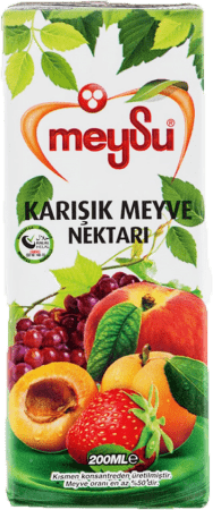 Meysu Karışık Meyve Nektarı Karton Kutu 200 Ml resmi