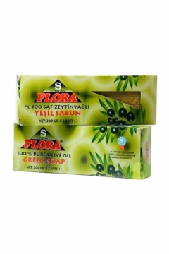 Flora Zeytinyağlı Yeşil Sabun 2x200 Gr için ayrıntıları göster Flora Zeytinyağlı Yeşil Sabun 2x200 Gr resmi