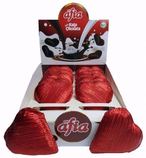 [Kutu] Afia Kalp Çikolata 20 Gr (12'li Paket) resmi