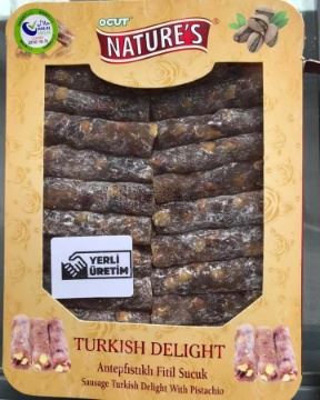 Öğüt Antep Fıstıklı Fitil Sucuk 300 Gr için ayrıntıları göster Öğüt Antep Fıstıklı Fitil Sucuk 300 Gr resmi