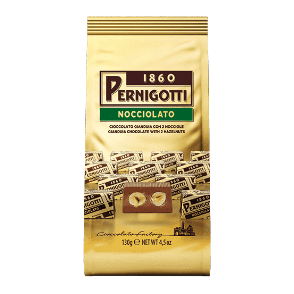 Pernigotti Nocciolato Bütün Fındıklı Çikolata Poşet 130 Gr GİMDES Helal