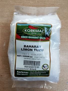Korkmaz Ömer Limon Tuzu 500 Gr için ayrıntıları göster Korkmaz Ömer Limon Tuzu 500 Gr resmi