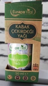 Europe Vital Kabak Çekirdeği Yağı 50 Ml için ayrıntıları göster Europe Vital Kabak Çekirdeği Yağı 50 Ml resmi