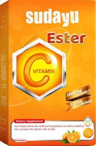 Sudayu Ester C Vitamini 1000 Mg C Vitamini 120 Mg Kalsiyum İçeren Gıda Takviyesi resmi