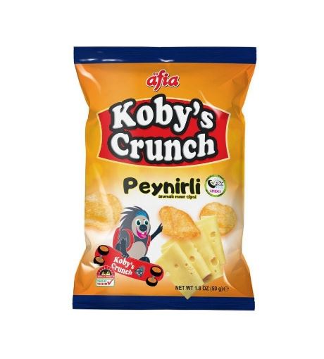Afia Koby's Crunch Peynir Aromalı Mısır Cips 50 Gr resmi