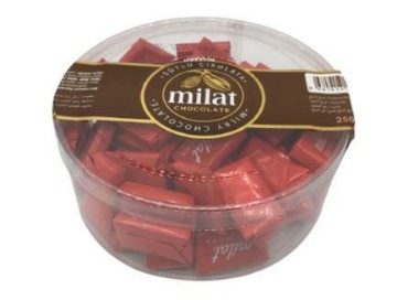 Milat Sütlü Napoliten Çikolata Asetat Kutu 250 Gr için ayrıntıları göster Milat Sütlü Napoliten Çikolata Asetat Kutu 250 Gr resmi