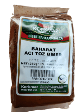 Korkmaz Ömer Acı Toz Biber 250 Gr için ayrıntıları göster Korkmaz Ömer Acı Toz Biber 250 Gr resmi