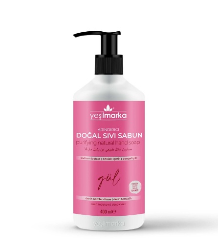 Yeşilmarka Arındırıcı Doğal Sıvı Sabun Gül 400 Ml resmi