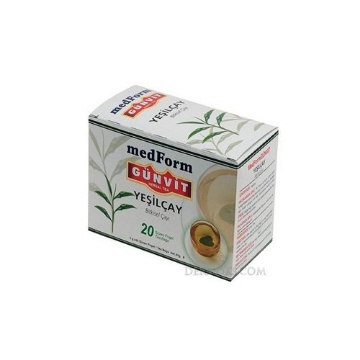 Günvit Yeşil Çay 35 Gr 20 Süzen Poşet için ayrıntıları göster Günvit Yeşil Çay 35 Gr 20 Süzen Poşet resmi