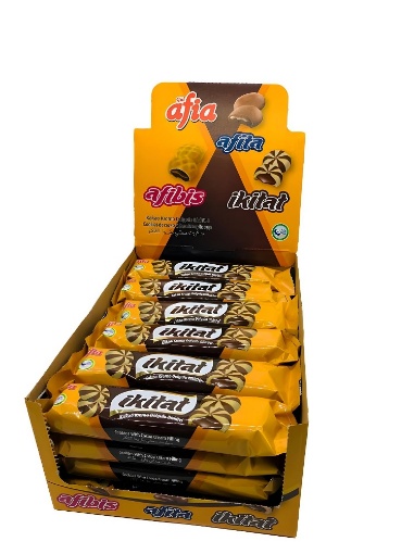 [Kutu] Afia İkitat Kakao Krema Dolgulu Bisküvi 75 Gr (24'lü Paket) resmi