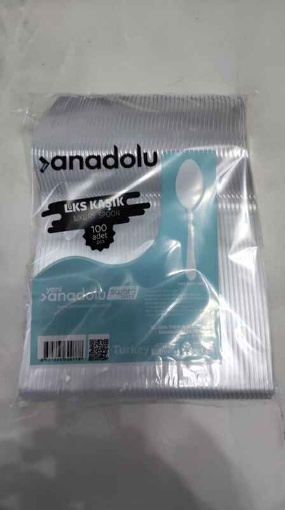 Piknik pet Yemek Kaşığı (50'li Paket) resmi