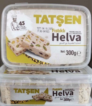 Tatşen Antep Fıstıklı Tahin Helvası 300 Gr için ayrıntıları göster Tatşen Antep Fıstıklı Tahin Helvası 300 Gr resmi