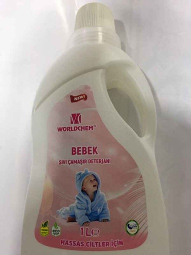 Worldchem Bebek Sıvı Çamaşır Deterjanı Hassas Ciltler İçin 1 Lt  resmi