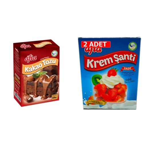 [Kampanya] Afia Krem Şanti Sade 75 Gr (3'lü Paket)  (2 Adet) + Afia Kakao Tozu 100 Gr  resmi