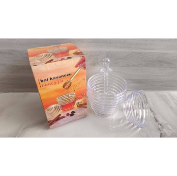 Karalı Mika Bal Kavanozu Kaşıklı 250 Ml için ayrıntıları göster Karalı Mika Bal Kavanozu Kaşıklı 250 Ml resmi