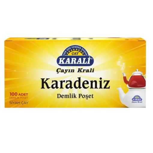 Karali Karadeniz Demlik Poşet Çay (100'lü Paket) resmi