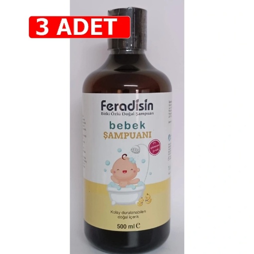 [Kampanya] Feradisin Bebek Şampuanı 500 Ml  (3 Adet) resmi