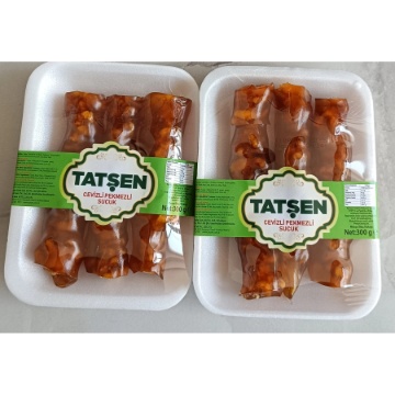 Tatşen Cevizli Pekmezli Sucuk 300 Gr için ayrıntıları göster Tatşen Cevizli Pekmezli Sucuk 300 Gr resmi