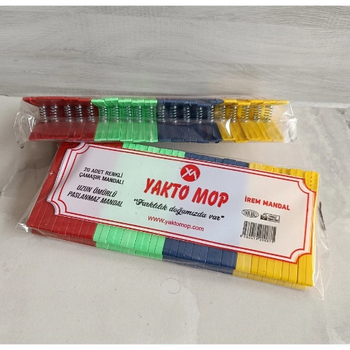 Yakto Çamaşır Mandalı Yaylı (20'li Paket) resmi