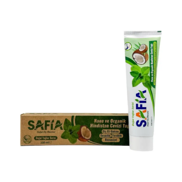 Safia Organik Nanel + Hindistan Cevizi Diş Macunu 100 Ml için ayrıntıları göster Safia Organik Nanel + Hindistan Cevizi Diş Macunu 100 Ml resmi