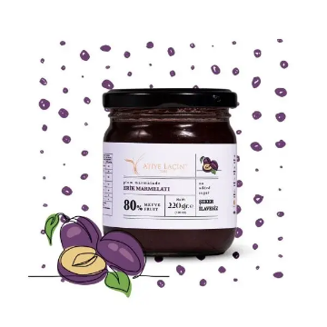 Atiye Laçin Şeker İlavesiz Erik Marmelatı 220 Gr için ayrıntıları göster Atiye Laçin Şeker İlavesiz Erik Marmelatı 220 Gr resmi