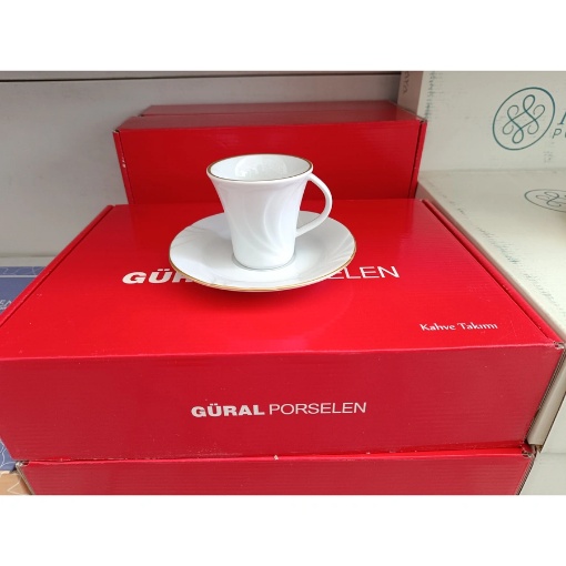 Güral Porselen Soprano Kahve Takımı (6 Kişilik) resmi