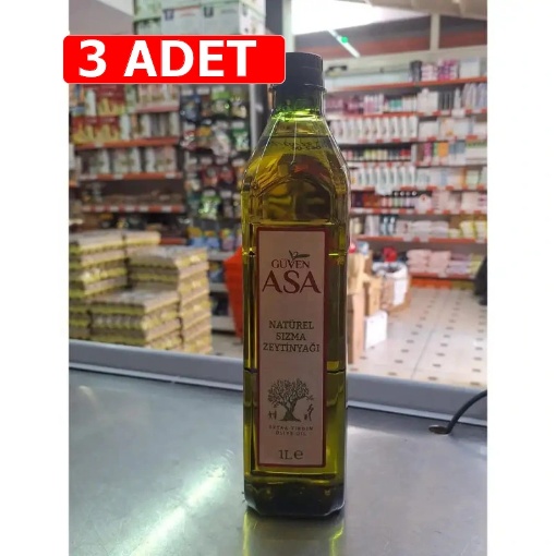 [Kampanya] Güven Asa Natural Sızma Zeytinyağı Pet 1 Lt  (3 Adet) resmi