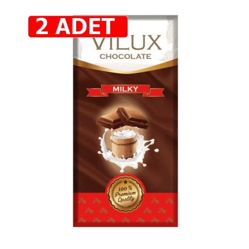 [Kampanya] Milat Vilux Sütlü Çikolata 70 Gr  (2 Adet) resmi