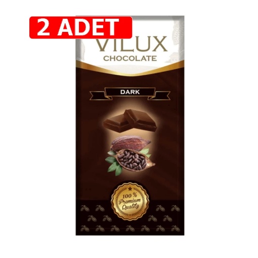 [Kampanya] Milat Vilux Bitter Çikolata 70 Gr  (2 Adet) resmi