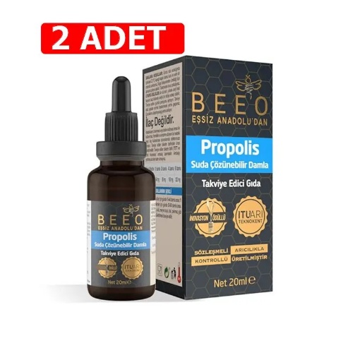 [Kampanya] Beeo Suda Çözünür Propolis Damla 20 Ml  (2 Adet) resmi