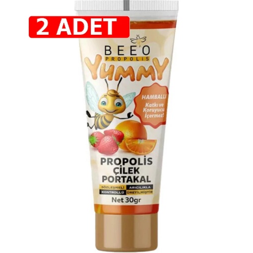 [Kampanya] Beeo Propolis Çilek Portakal Yummy 30 Gr  (2 Adet) resmi