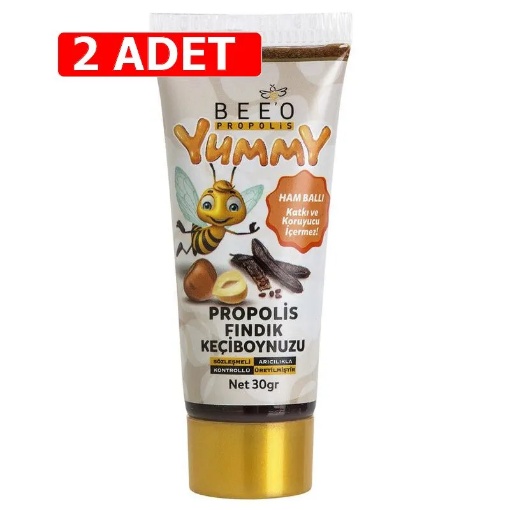 [Kampanya] Beeo Yummy Propolis Fındık Keçiboynuzu 30 Gr  (2 Adet) resmi