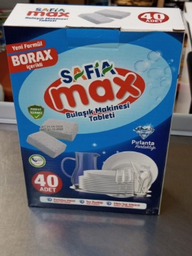 Safia Max Bulaşık Makinesi Tableti (40'lı Paket) için ayrıntıları göster Safia Max Bulaşık Makinesi Tableti (40'lı Paket) resmi