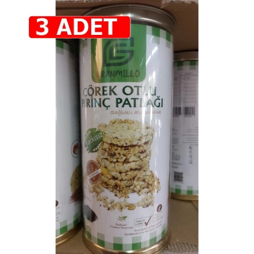 [Kampanya] Granmillo Çörek Otlu Prinç Patlağı 125 Gr  (3 Adet) resmi