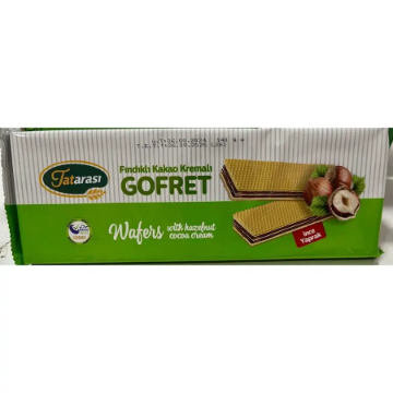 Tatarası Fındık Kakao Kremalı Gofret 140 Gr için ayrıntıları göster Tatarası Fındık Kakao Kremalı Gofret 140 Gr resmi