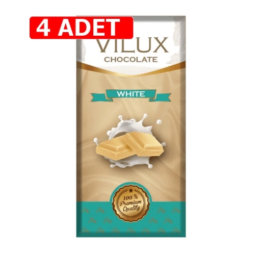 [Kampanya] Milat Vilux Fildişi Çikolata 70 Gr  (4 Adet) resmi