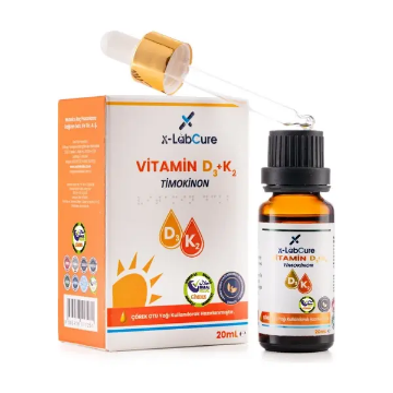 X-LabCure D3 K2 Vitamini (Çörek Otu Yağı Timokinon İçerikli) 20 Ml için ayrıntıları göster X-LabCure D3 K2 Vitamini (Çörek Otu Yağı Timokinon İçerikli) 20 Ml resmi