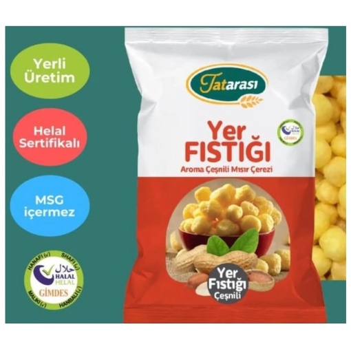 Tatarası Yer Fıstık Çeşnili Mısır Çerezi 50 Gr resmi