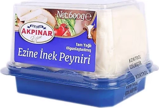 Akpınar Inek Tam Yağlı Olgunlaştrılmış Beyaz Peynir 600gr resmi