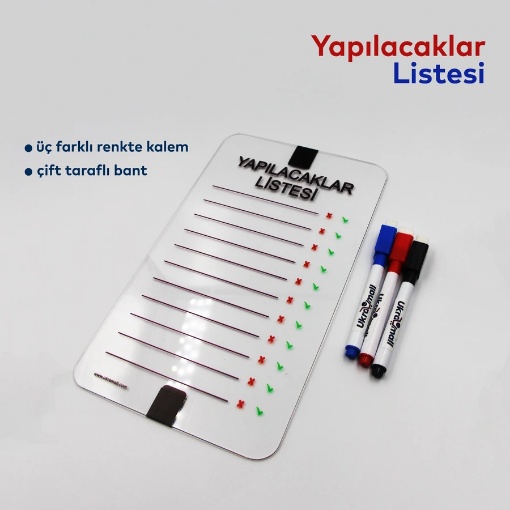 Modern Şeffaf Yapılacaklar Listesi Pano, To Do List resmi