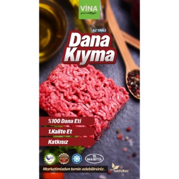 Vina Et Dana Kıyma 500 Gr için ayrıntıları göster Vina Et Dana Kıyma 500 Gr resmi