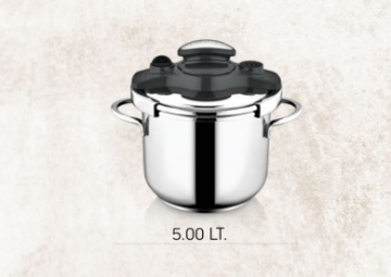 Safinox Pratik Düdüklü Tencere 5 Lt için ayrıntıları göster Safinox Pratik Düdüklü Tencere 5 Lt resmi