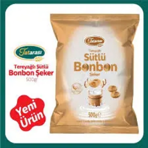 Tatarası Tereyağılı Sütlü Bonbon Şeker 500 Gr resmi