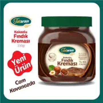 Tatarası Kakaolu Fındık Kreması Cam Kavanoz 350 Gr için ayrıntıları göster Tatarası Kakaolu Fındık Kreması Cam Kavanoz 350 Gr resmi