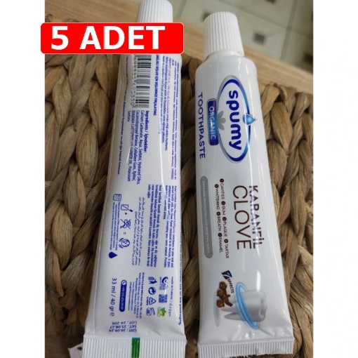 [Kampanya] Spumy Karanfilli Diş Macunu 33 Ml  (5 Adet) resmi