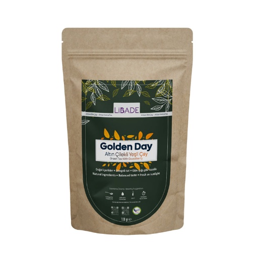 Libade Golden Day Altın Çilekli Yeşil Çay 100 Gr resmi