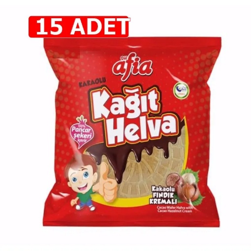 [Kampanya] 15 Al 10 Öde - Afia Kağıt Helva 45 Gr  (15 Adet) resmi