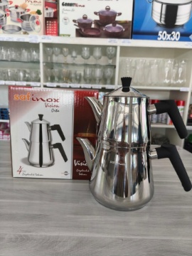Safinox Vision Orta Boy Çelik Çaydanlık (20 Bardak) için ayrıntıları göster Safinox Vision Orta Boy Çelik Çaydanlık (20 Bardak) resmi