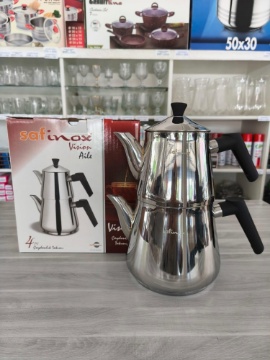 Safinox Vision Aile Boy Çelik Çaydanlık (27 Bardak) için ayrıntıları göster Safinox Vision Aile Boy Çelik Çaydanlık (27 Bardak) resmi