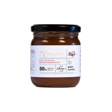Atiye Laçin Şeker İlavesiz Şeftali Marmelatı 220 Gr için ayrıntıları göster Atiye Laçin Şeker İlavesiz Şeftali Marmelatı 220 Gr resmi